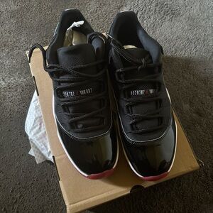 Jordan Black and Red Sneakers